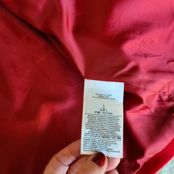 Gap Red Wool jacket - Picture 4 of 5